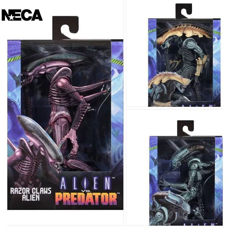 Фигурка NECA оригинальная 18 см Alien Fighting Predator AVP аркадная версия игры в коробке