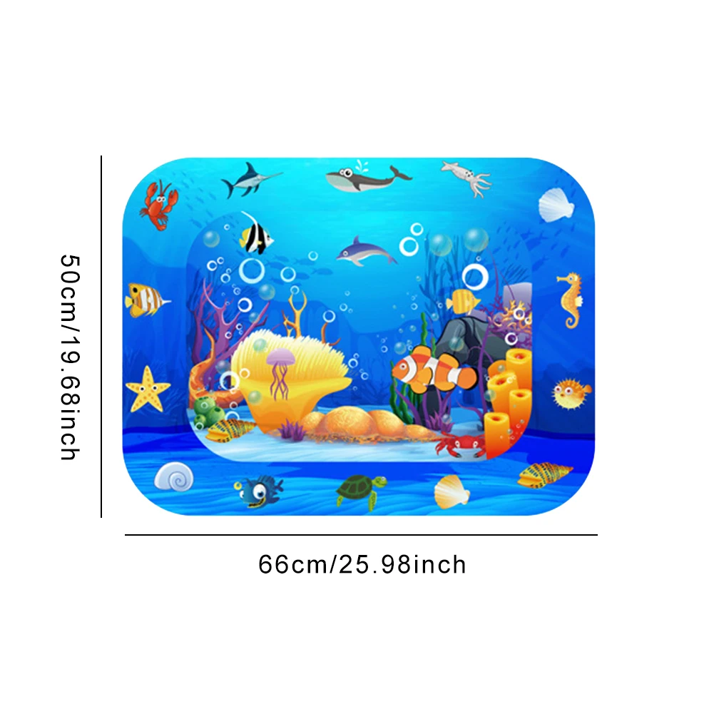 

Baby Kids Inflatable Water Air Mattress Infant Activity Play Water Mattress Underwater World Baby Air Mat Pad Summer Swimmingtoy