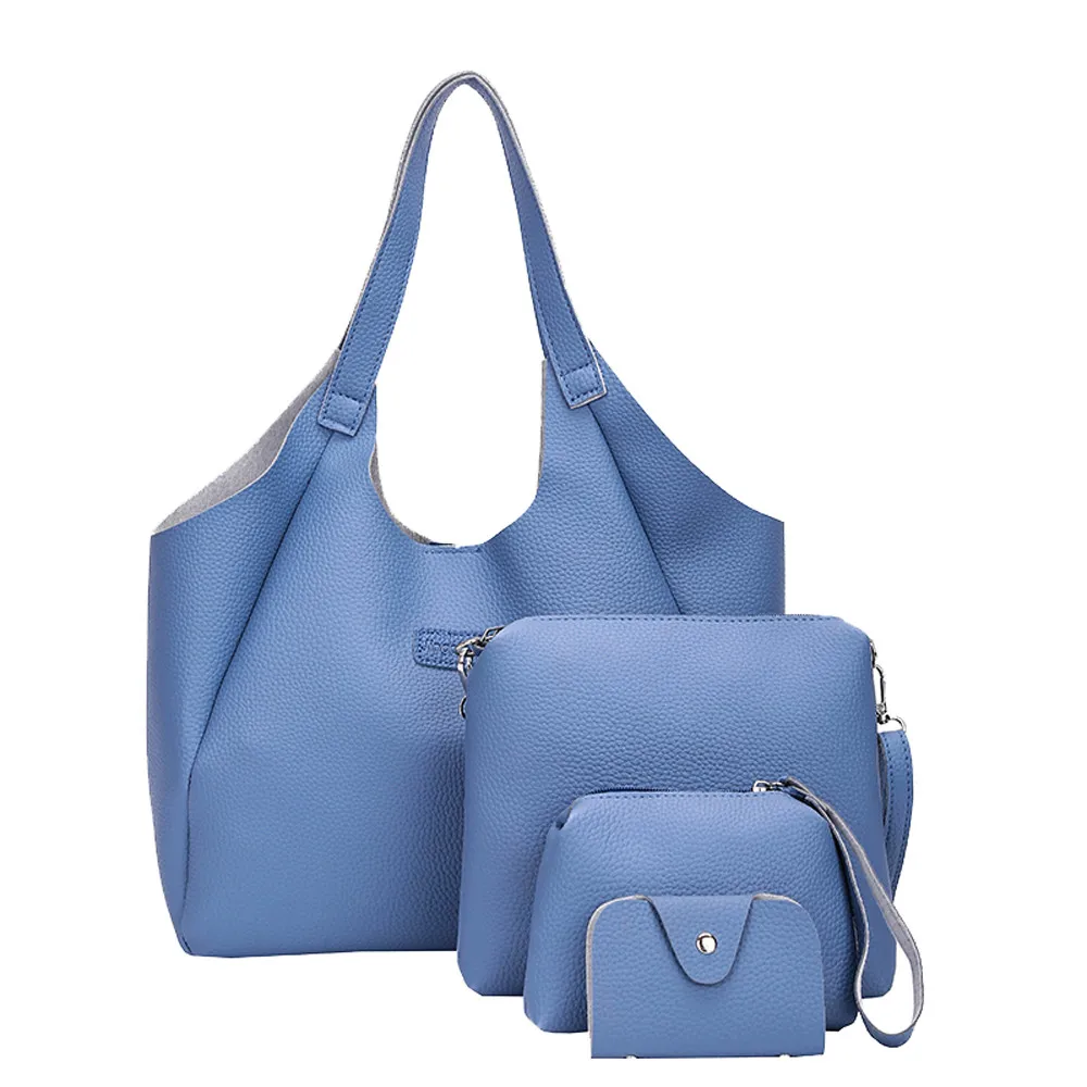 4 шт. женская сумка-мессенджер сумки кожаная сумка для женщин четыре комплекта