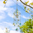 H  D подвесной Ловец солнца с цветными кристаллами AB призмы Декор солнцезащитный козырек Радуга производитель окна подвесной домашний настенный садовый декор