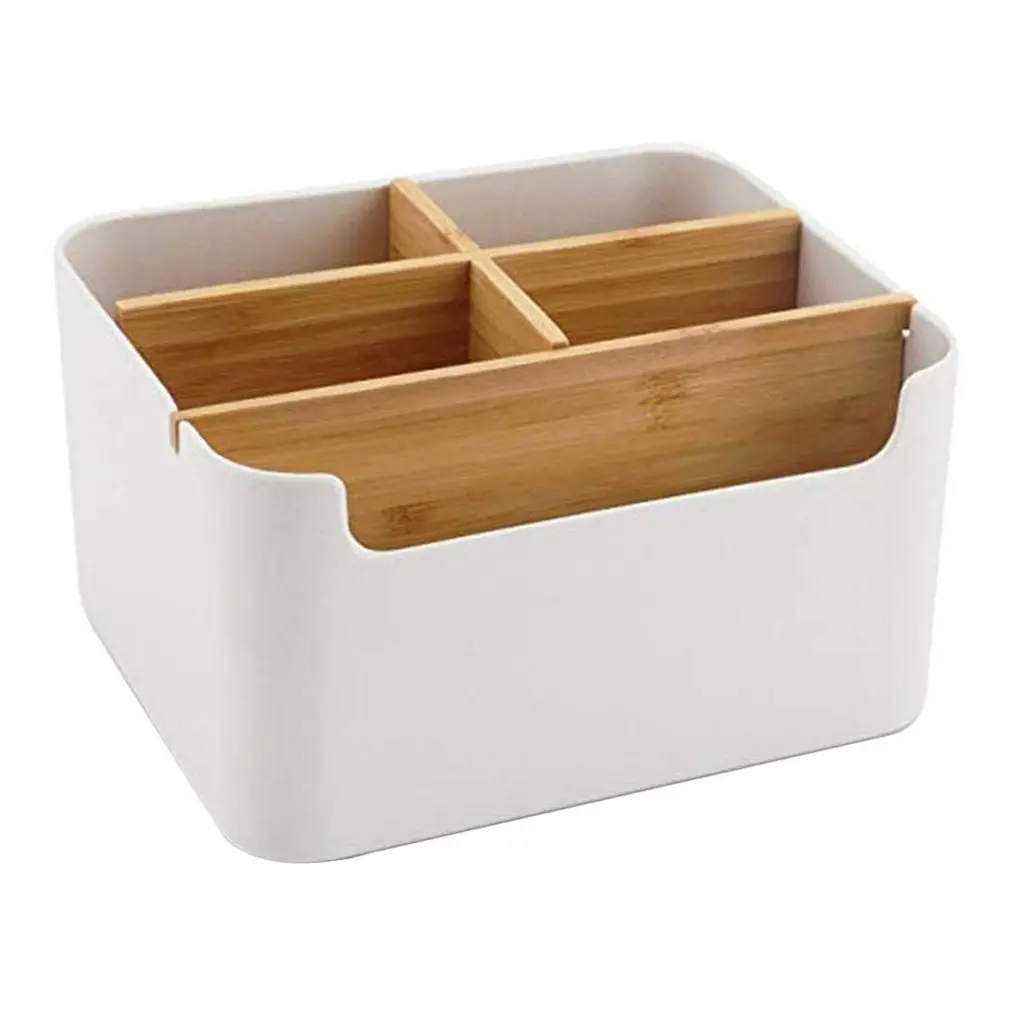 

Plastic Desktop Sundries Storage Makeup Organizer Cosmetic Makeup Brush Storage Case Home Office Bathroom Storage Box