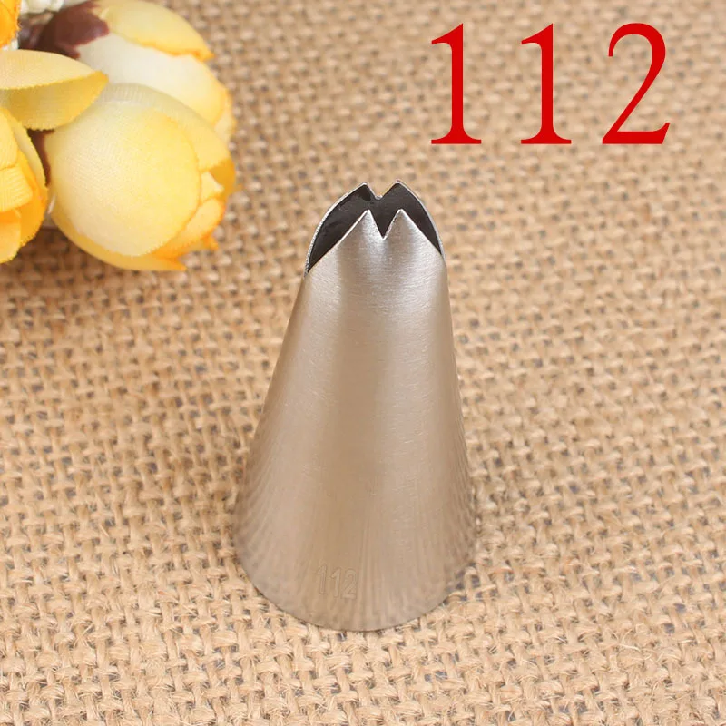 

#112 Leaf Tip Nozzle pastry Metal CupCake Cream Decoration Tip Stainless Steel Piping Icing Tools