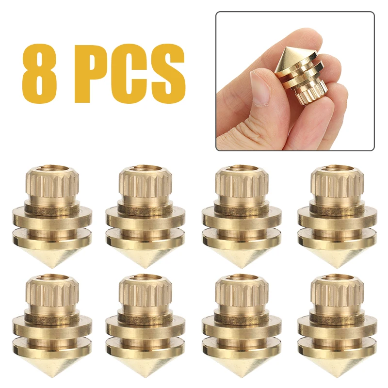 

8Pcs/Sets Speaker Loudspeaker Spikes Stand Feets Audio Speaker Stand Shock Absorber Nails Base Pad