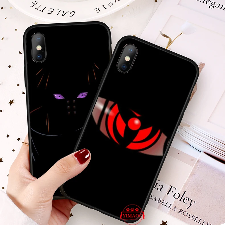 Логотип Akatsuki Наруто силиконовый мягкий чехол для iPhone 5 5S 6 6S 7 8 11 Pro Plus X XR XS Max |