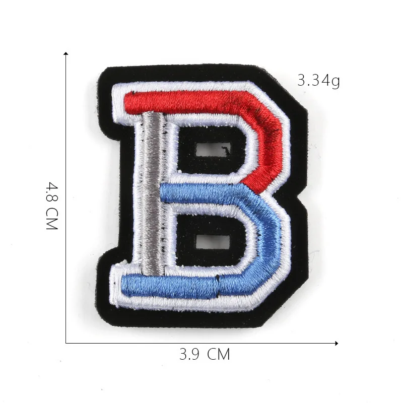 

one set 26pcs embroidery patch alphabet letter cartoon patches for bag hat badges applique patches for clothing EQ-1393