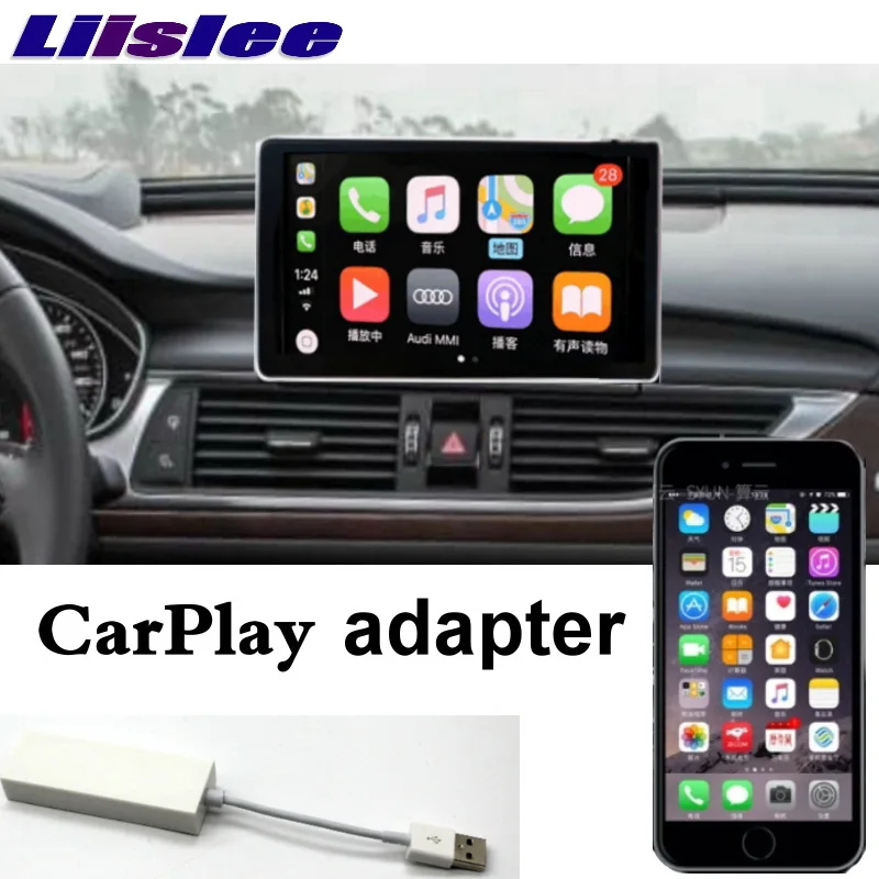 Автомобильный мультимедийный плеер Liislee NAVI CarPlay адаптер для Audi A7 4G8 2010 ~ 2017