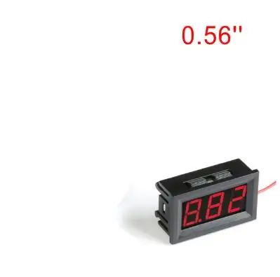 0.56in Red Мини цифровой вольтметр тестер постоянного тока 4,5 в до 30 в цифровой вольтметр напряжение Панель метр красный/синий/зеленый Вольтметр для электромобиля или мотоцикла автомобиля - Цвет: 0.56in Red