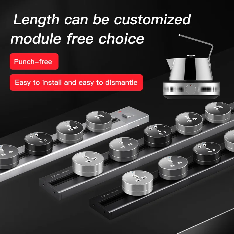 Herepow трек розетки ЕС Стандартный розетка стандарта Великобритании гнездо