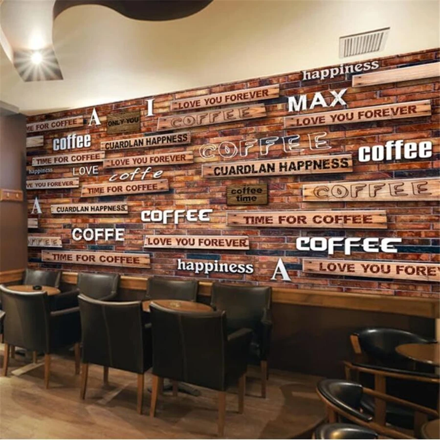 

Beibehang пользовательские обои Фото Фреска 3D ностальгия кофе оснастки трехмерной древесины задний план стены гостиной mur