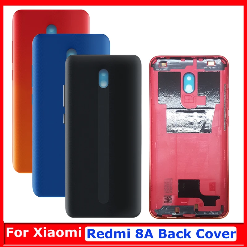 

For Xiaomi Redmi 8A Plastic Back Cover Glass Panel Rear Door Case Phone Housing Spare Parts Battery Protection Lid For Redmi8A