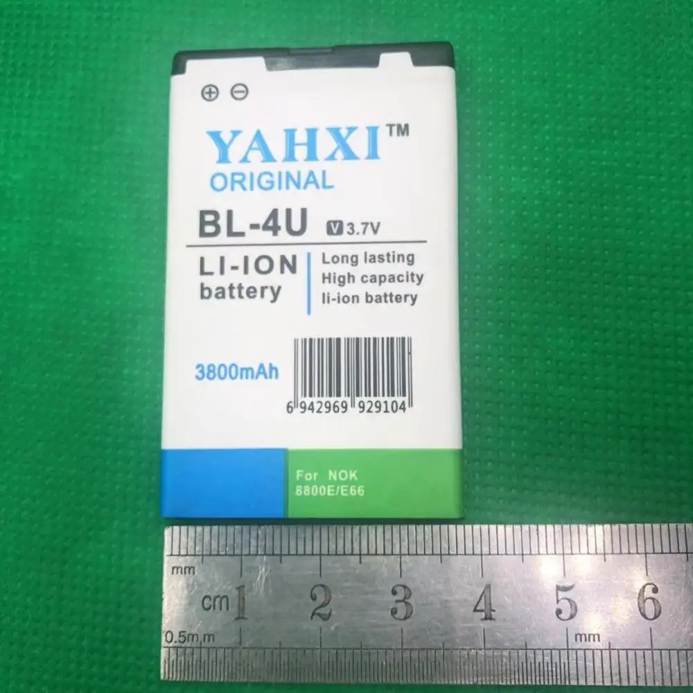 Аккумулятор BL4U для Nokia E66 E75 3800 3120 5730 5530 6300i 6212 s 6600i 8800A 1 шт. 6600 мАч 8800|battery a|battery forbattery