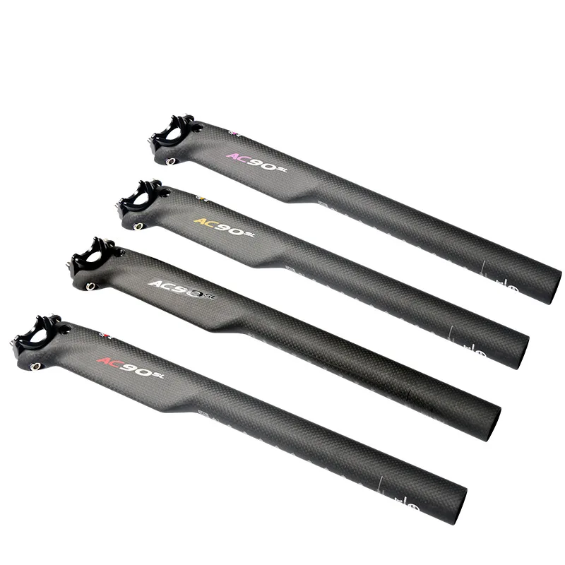 

ASIACOM Full Carbon Fiber Bike Seat Post 27.2/30.8/31.6*350/400mm For Mountain Road Bike Seat Post Folding Bicycle Seat Tube