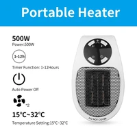portable electric heater wall mounted handheld heating furnace thermostat radiator heater household appliances space heater