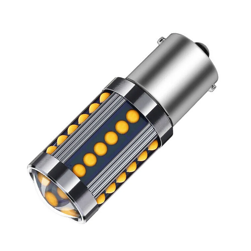 

36 COBs Bulb 3W LED Aluminum Amber BA15S Backup COB Light Super Bright