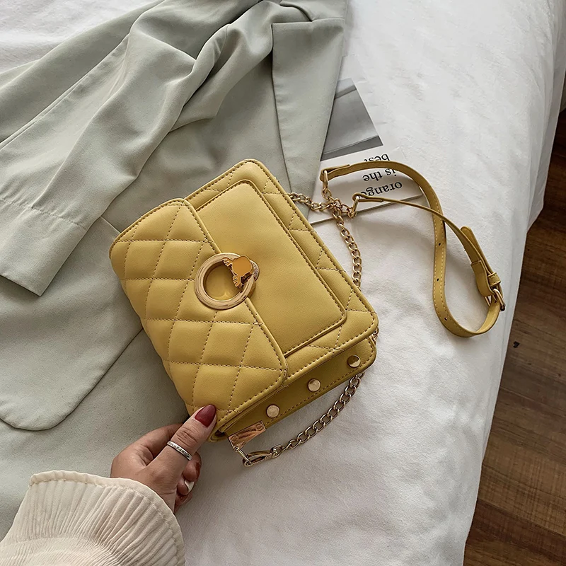 Роскошные кожаные мини-сумки через плечо для женщин 2020 сумка-мессенджер на