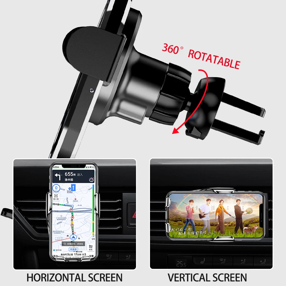 

Byscoon 15W Wireless Car Charger Qi Wireless Charger For iPhone 12 11 Pro Max XS XR X Car Wireless Charging Stands Phone Holder