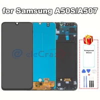 original for samsung galaxy a50s a507f a507fn lcd display with touch with frame assembly replacement 100 tested
