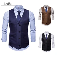 2020 new fashion personality collar mens suit vest business casual waistcoat male party gilet blazer vest man dress vest