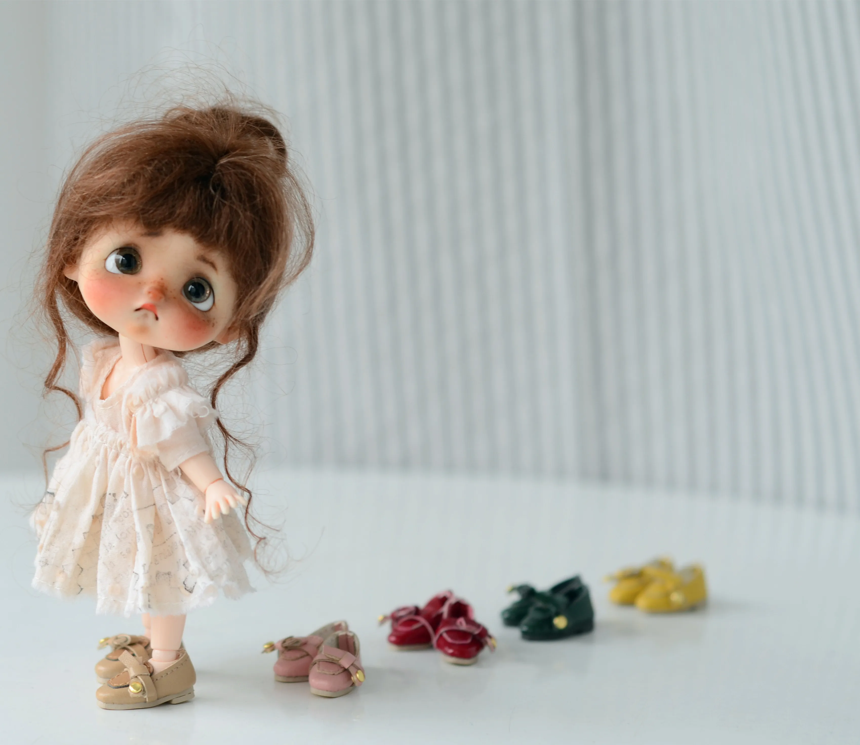 Новый [2 см кожаных ботинок] ob11 туфли в ретро-стиле obitsu11 (подходит для cu-poche 1/12