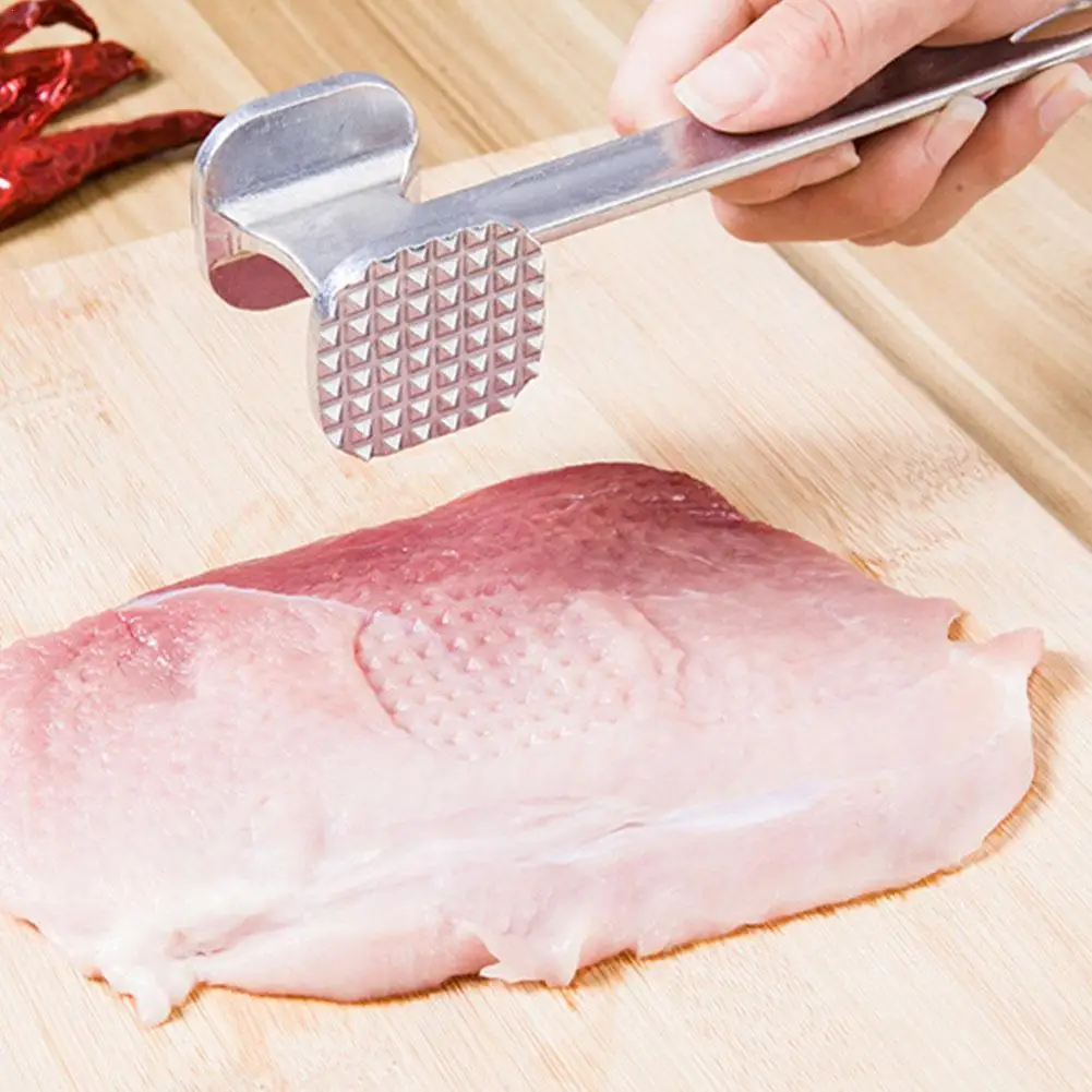 

Steel Aluminum Alloy Manual Double-sided Meat Tools Meat Tenderizer Steak Loose W9O6 Hammer Kitchen Steak Pork I9J1