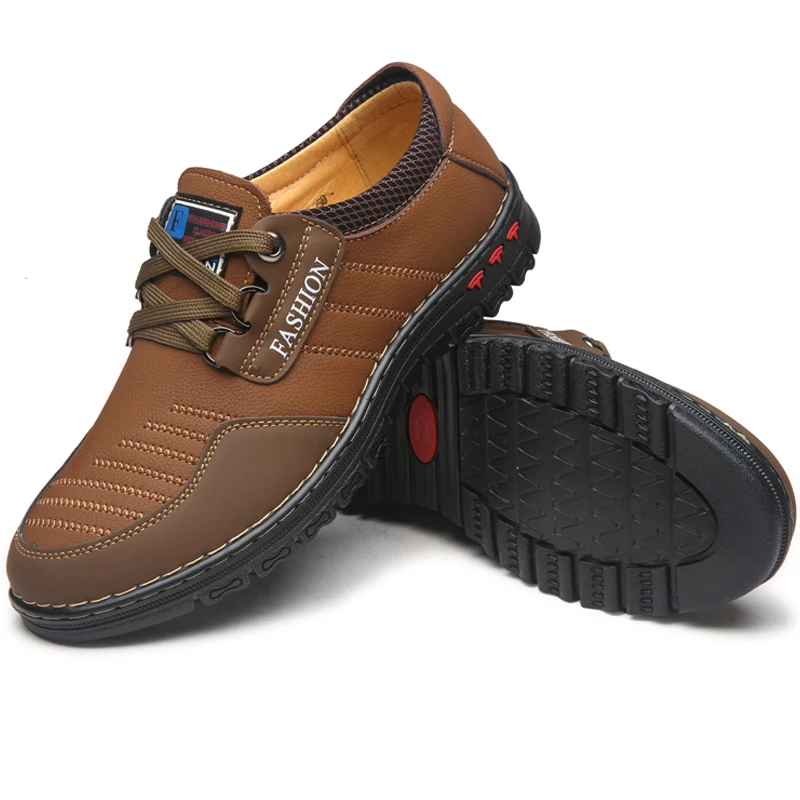 

2020 Fashion Sneakers Leather Men Casual Shoes Zapatos Hombre Footwear Male Walking Shoes Designer Men Business Shoes Flat Dress