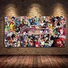 Коллекция японских аниме персонажей Картина на холсте плакаты и принты мультяшное настенное искусство для спальни детской комнаты Куадрос без рамки