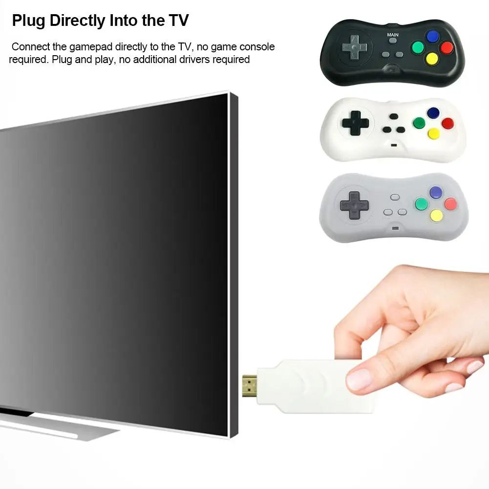 2020 Новый 2 4G ТВ контроллер геймпад Мини HD беспроводной портативный игровой