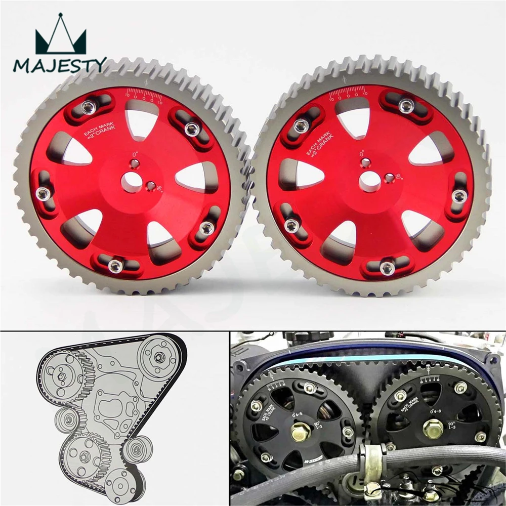 Комплект шкивов для камер M * ITSUBISHI EVO 1 2 3 4 5 6 7 8 9 ECLIPSE DSM 4G63 шт.|evo 1|cam gearspulley kit |