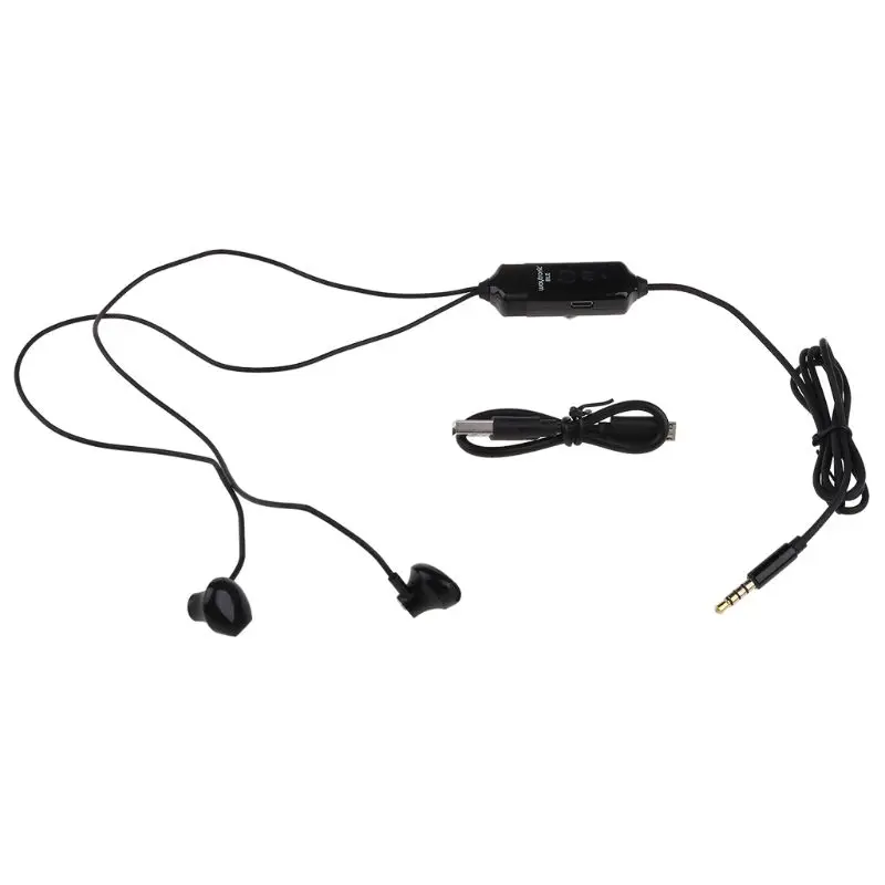 Черный Цифровой Bluetooth Диктофон для телефонных звонков в ухо наушники iphone Facebook Skype