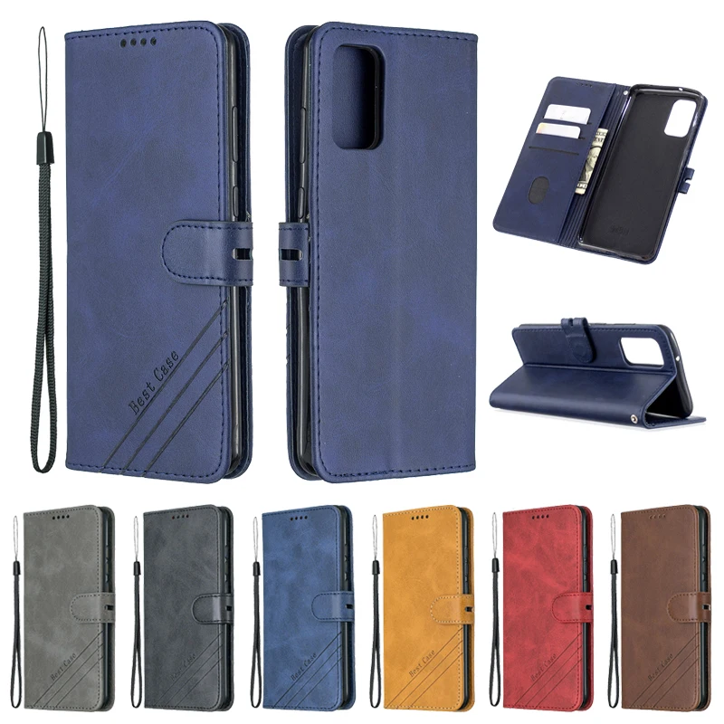 Кожаный чехол с откидной крышкой для Samsung Galaxy A51 A 51 A01 A71 A11 A31 A41 A81 A91