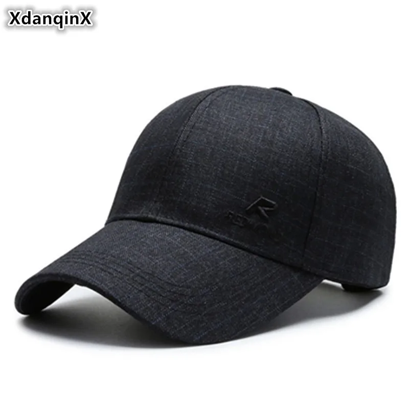 

XdanqinX Autumn New Men's Snapback Hats Baseball Caps Adjustable Size Women's Ponytail Fashion Embroidery Tongue Cap Couple Hat