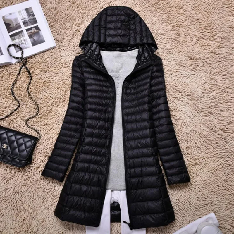 Зимняя женская куртка на утином пуху SEDUTMO Размер 4XL светильник кое длинное