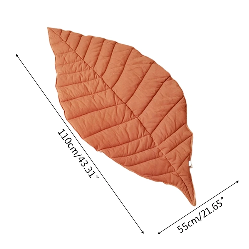 

Baby Cotton Play Mat Crawling Carpet Leaf Shape Kids Room Floor Rug Game Pad Playmat Child Bedroom Nursery Decoration Props K3NE
