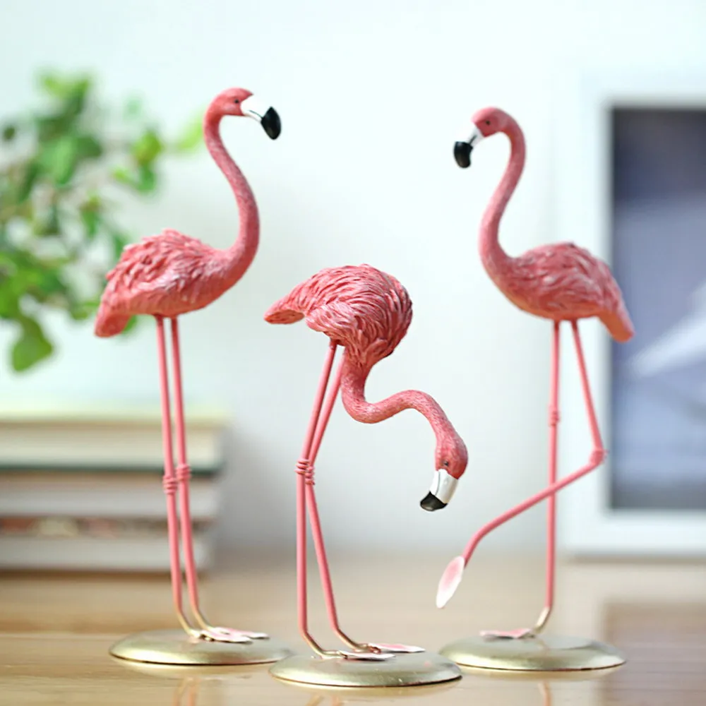 Желательные розовые украшения в виде фламинго милый домашний подарок розового