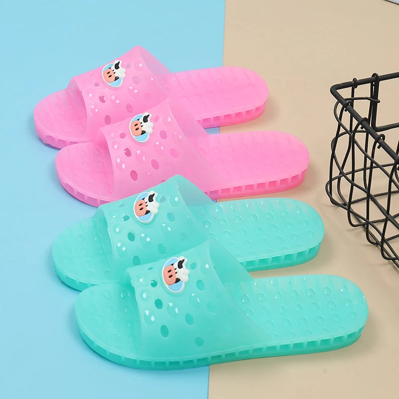 

Летние Пластиковые Тапочки с кристаллами, женские быстросохнущие домашние Нескользящие старомодные Тапочки для ванной и ванной комнаты