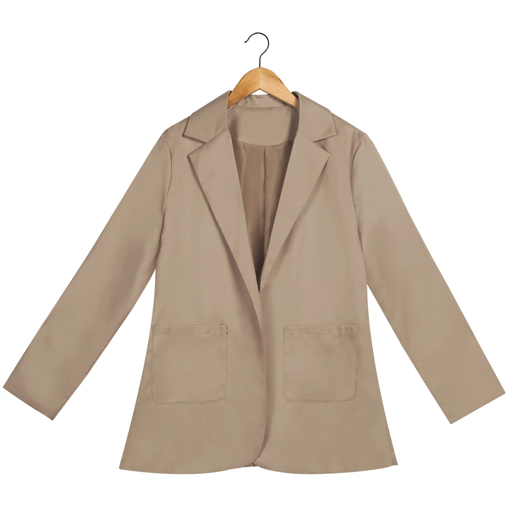 Женский Повседневный Блейзер Joineles приталенный с длинным рукавом и отложным