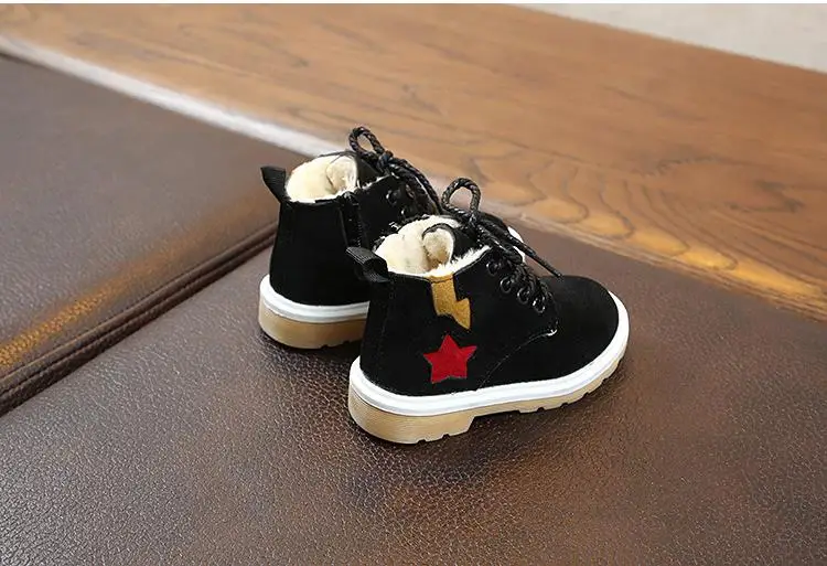 COZULMA Winter Baby Boys And Girls Shoes Boots Kids Fashion Snow Boots Children Warm Plush Cotton Thick Soft Shoes for 1-8 Years