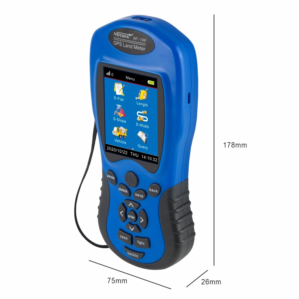 Noyafa NF 198 GPS съемочного оборудования для Land метр тестер измерительный инструмент|gps