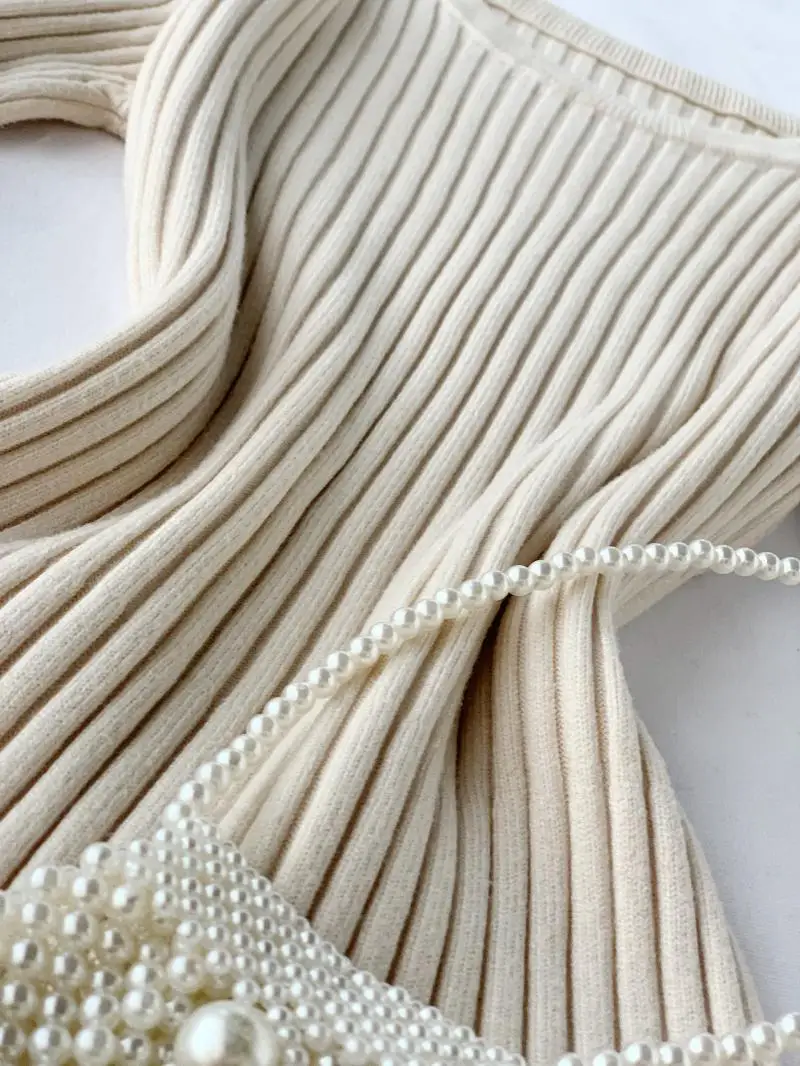 Женское вязаное платье свитер однотонное элегантное трапеция с круглым вырезом