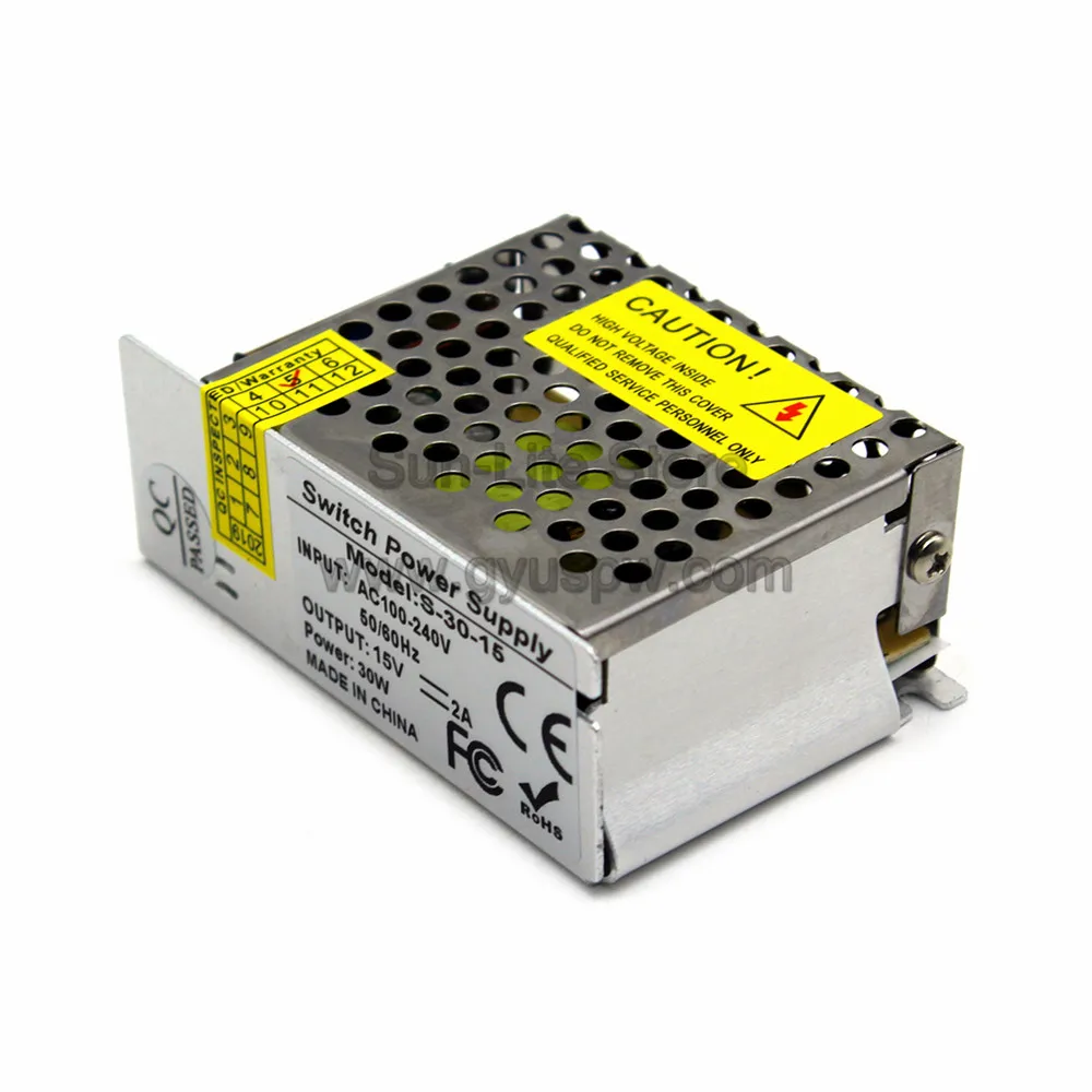Универсальный импульсный источник питания DC 15V 30W трансформатор драйвера 110V 220V AC