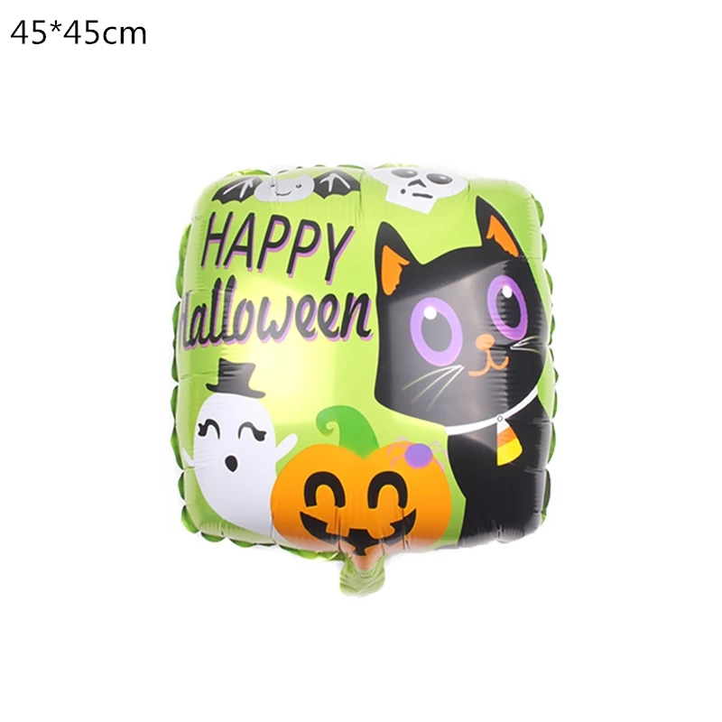 1pcs 18inch Хэллоуин Тыква призрак воздушные шары Хэллоуин украшения паук фольги Воздушные шары надувные игрушки летучая мышь globoвечерние S Halloween Party поставки - Цвет: 1pcs 18inch
