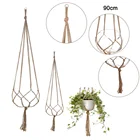 Винтажная веревка из вешалка для растений джута, ботанические крючки, держатель для цветочного горшка, ножки, веревка для подвешивания, украшения для дома, балкона, сада, настенное искусство