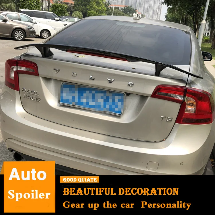 Спойлер для Volvo S60 S60L спортивный спойлер из АБС пластика заднее крыло автомобиля