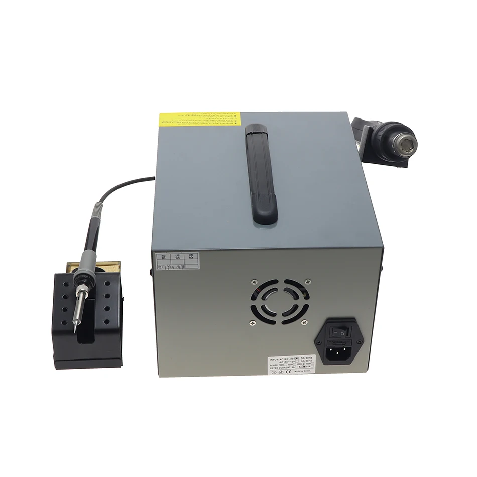 HANDSKIT 9305D SMD паяльная станция фена и паяльник для подключения к DC Питание для детей, на возраст от 0 до 30V 0-5A USB 5V 2A 4-в-1 паяльная станция
