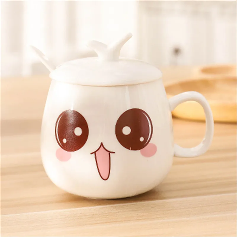 Керамическая Милая кофейная кружка креативный мультяшный подарок для пары