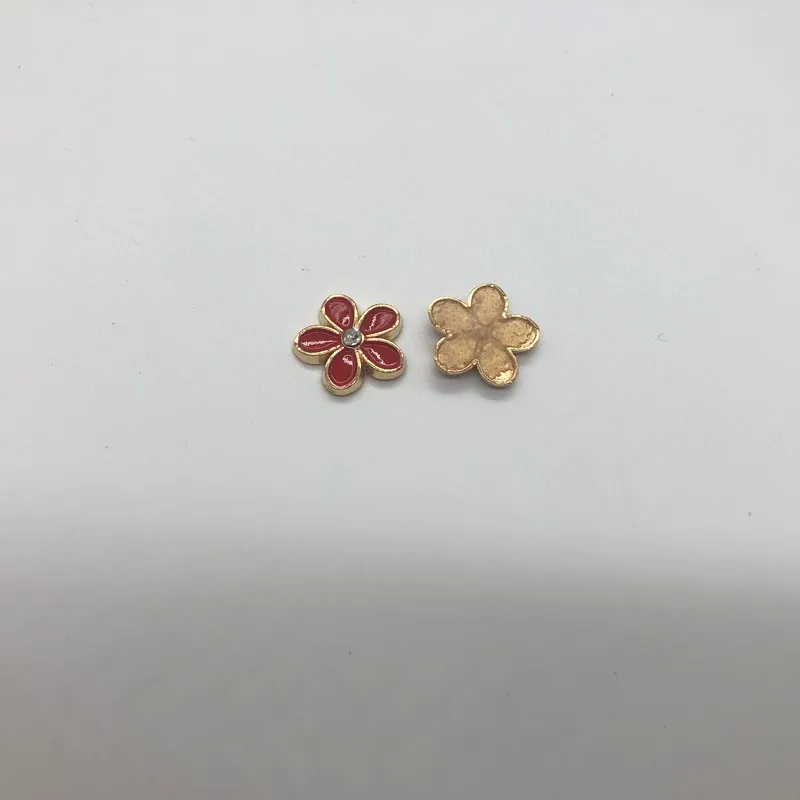 

100Pcs 13mm Rivet HotFix s Flower floral roses iron on with glue Metal Studs stud