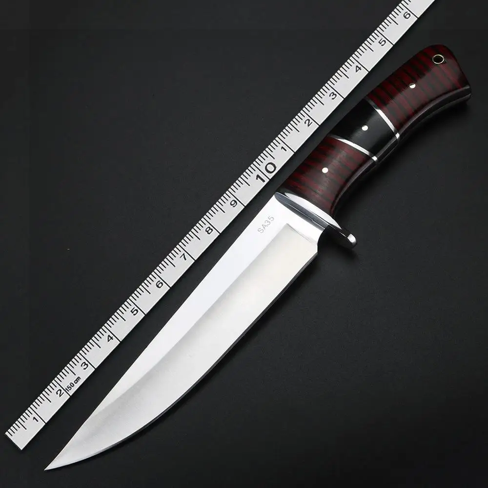 

FOMALHAUT High Quality 440c Steel Camping Hunting Fixed Blade Knives Wenge Wood Handle Sharp Outdoor Survival Knives