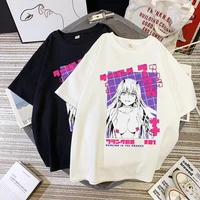 womens t shirt oversized darling in the franxx anime harajuku t shirt zero two print tshirt summer short sleeve tee shirt