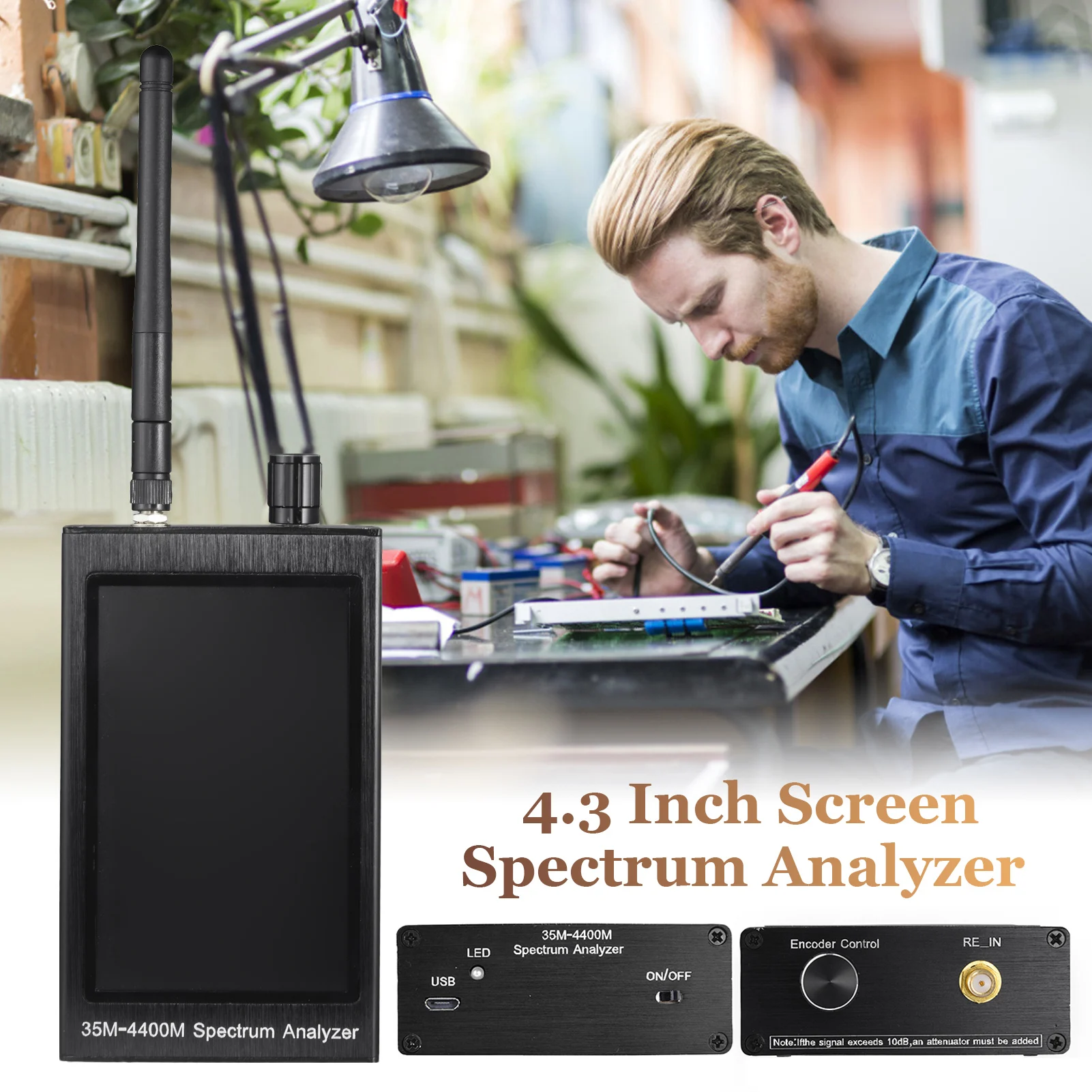 Профессиональный высокоточный анализатор спектра с ЖК дисплеем TFT высокой