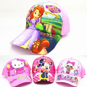 Disney 2021 New Children's Cartoon Hat Boys and Girls Sunshade Baseball Hat Hip Hop Sun Hat Snow Princess baby hat Disney 2021 New Children's Cartoon Hat Boys and Girls Sunshade Baseball Hat Hip Hop Sun Hat Snow Princess baby hat